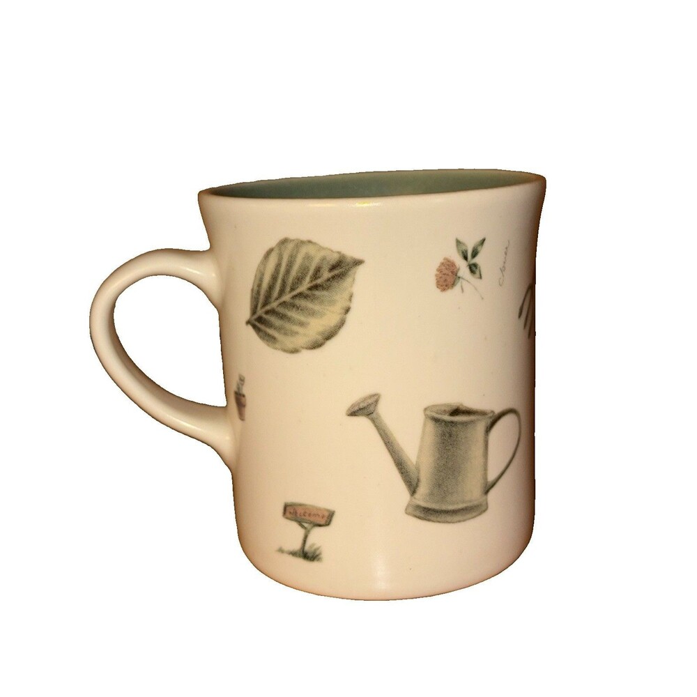 Pfaltzgraff Naturewood REPLACEMENT Coffee Cup Mug Green Plants Garden - Picture 3 of 5